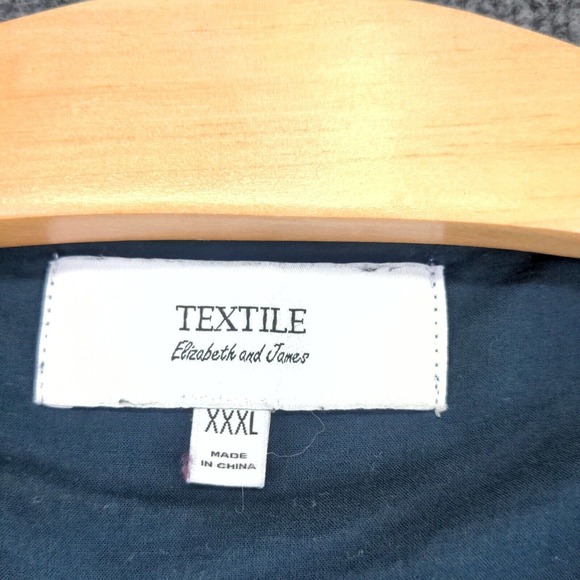 Textile Elizbeth and James Women's A-Line Eyelet Dress Blue XXXL Ruffle V-Neck - Picture 9 of 13